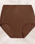 proclaim organic cotton high rise brief in ella nude our deepest nude, a brown tone