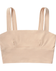 ada nude, a beige tone, square neck bralette flat lay image