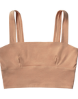 maya nude, a medium caramel tone, in the square neck bralette style