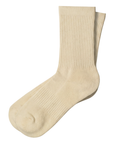 organic cotton crew sock in natural made in usa