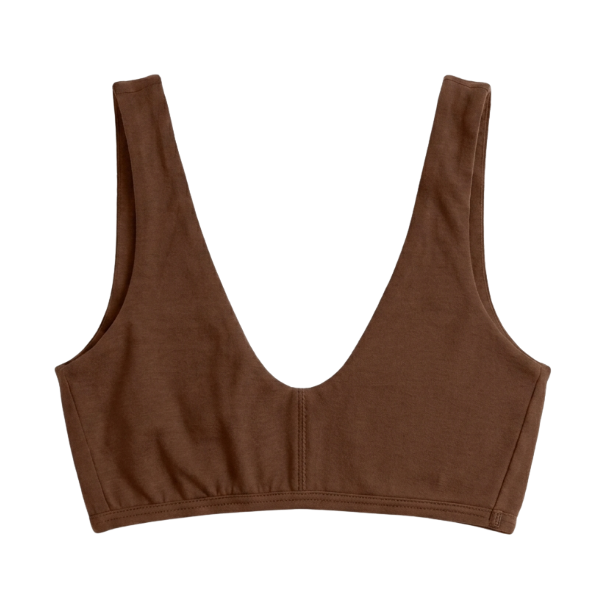proclaim ella nude deep nude everyday bralette scoop style in organic cotton made in la
