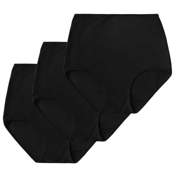 3-pack of the sustainable tercel  high rise brief in black